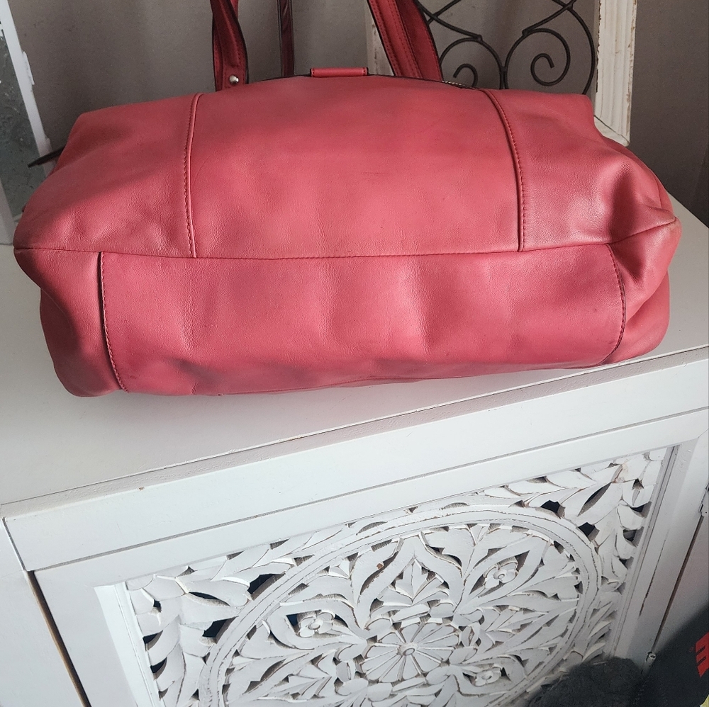 Coach Daisy Spectator EMMA PINK Leather Tote Bag - Picture 5 of 7